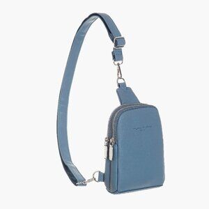 NWT Inicat Buckle Style Sling Bag for Travel, Convertible, Light Blue